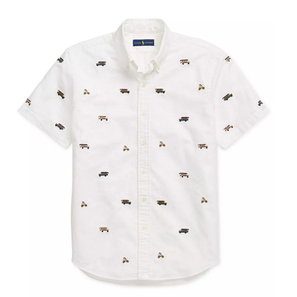 Polo Ralph Lauren Sz. XL Tall Classic-Fit Embroidered Novelty Print Shirt